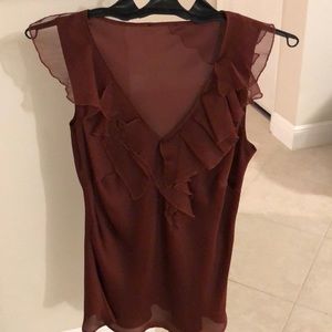 Ladies deep rust blouse